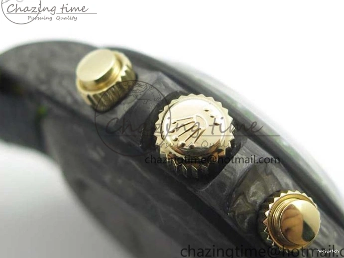 Green Dial Daytona Edition Carbon Strap WWF A7750 Best Black Nylon Green On V2 DIW 1103